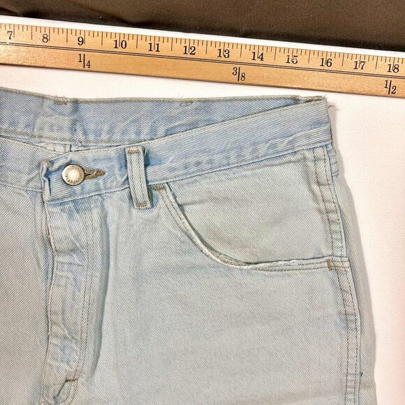 Normcore High Rise Wrangler 6" Inseam Light Wash Jort Style 34" Waist - Picture 6 of 6